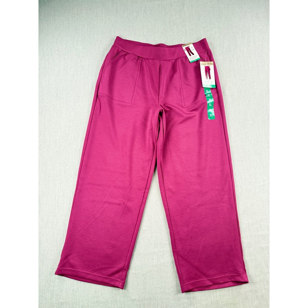Mondetta Ultra-Soft Wide Leg Pant Raspberry Coulis XL NWT 1804985